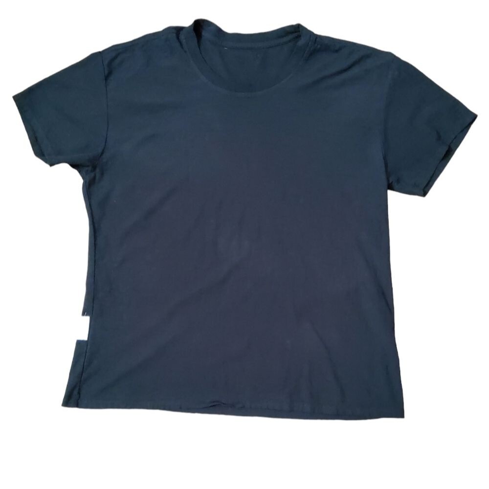 Les Tien Crewneck Tee T-Shirt Size L Black